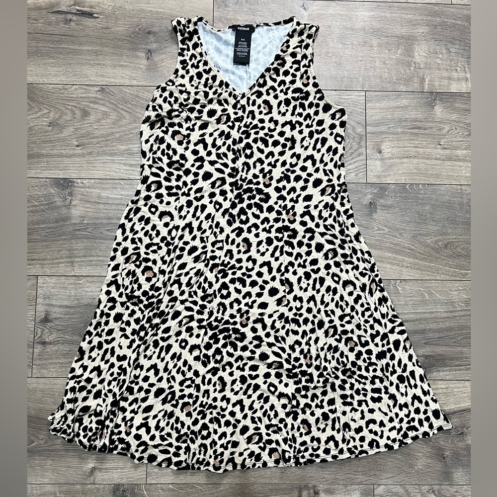 Leopard Print Swing shift dress